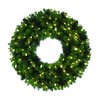 Celebrations Platinum 36 in. D X 0 ft. L LED Prelit Warm White Mixed Pine Christmas Wreath MPWR-36-WAC6WWA